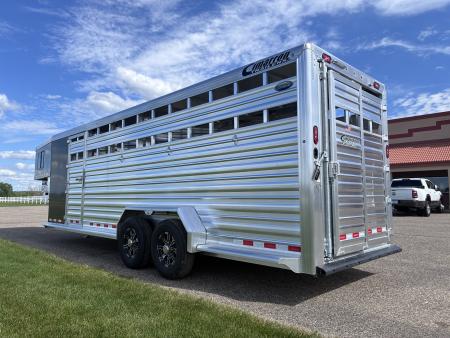 New 2027 Cimarron Trailers Lonestar 24' Stock / Stock Combo Trailer