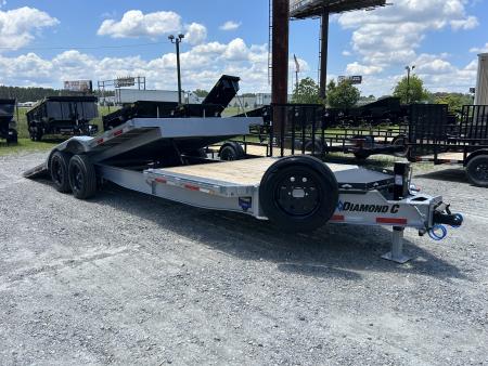 New 2026Diamond C HXD Tilt Trailer, 102"Wide x 22 (18ft Tilt + 4ft Stationary ) Drive Over Fenders #13K Payload