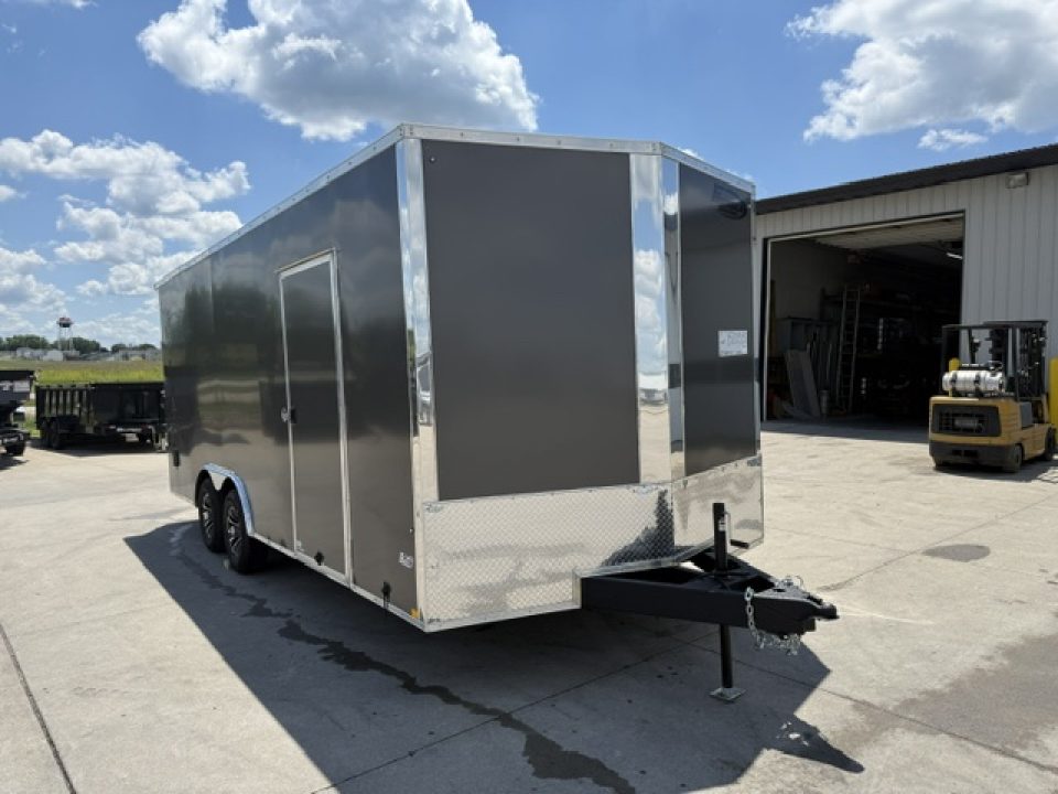 New 2026 Formula Trailers Traverse Charcoal 8.5'x20' 10k Flat Top V-Nose Enclosed Car Hauler Cargo Cargo / Enclosed Trailer