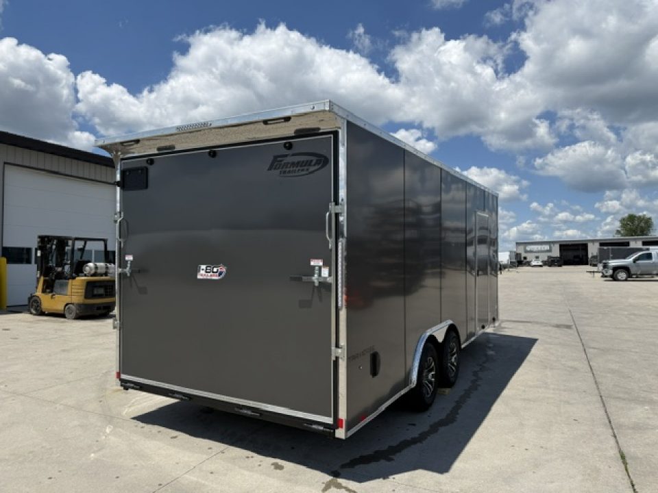 New 2026 Formula Trailers Traverse Charcoal 8.5'x20' 10k Flat Top V-Nose Enclosed Car Hauler Cargo Cargo / Enclosed Trailer