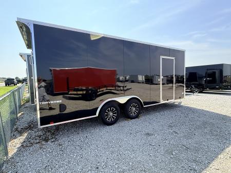 New 2026 Formula Traverse Black 8.5'x20' 10k Flat Top V-Nose Enclosed Car Hauler Cargo Trailer