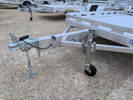 New 2027 Aluma 77 x 10 Heavy Single Axle Utility Trailer with Slotted Rail Side and Straight Gate - 2990lb. GVWR