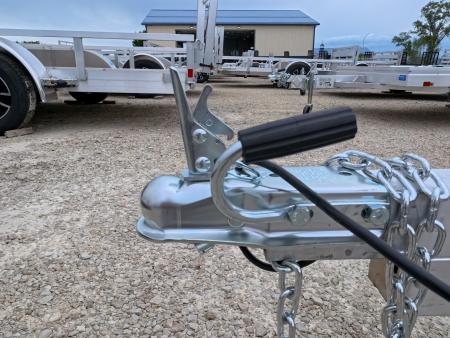 New 2027 Aluma 77 x 10 Heavy Single Axle Utility Trailer with Slotted Rail Side and Straight Gate - 2990lb. GVWR