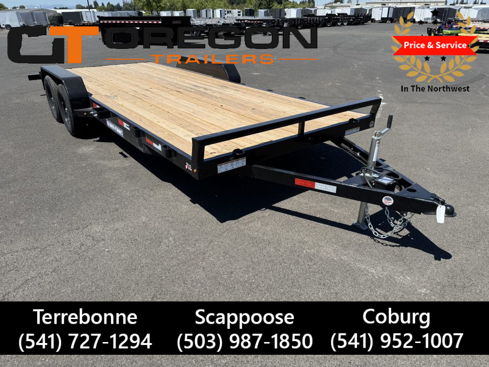 New 2026 Sure-Trac 7x20 Treated Wood Deck Beavertail Car Hauler 7K GVWR