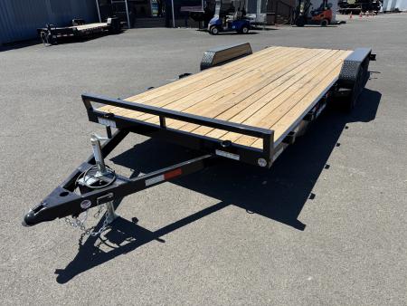 New 2026 Sure-Trac 7x20 Treated Wood Deck Beavertail Car Hauler 7K GVWR