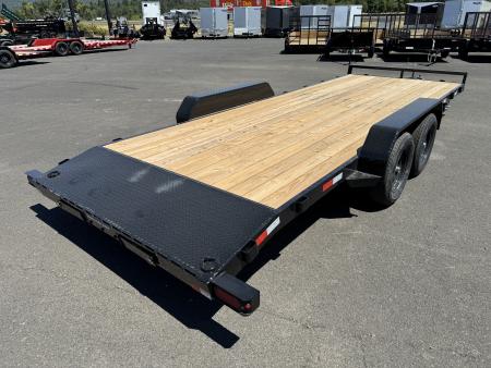 New 2026 Sure-Trac 7x20 Treated Wood Deck Beavertail Car Hauler 7K GVWR
