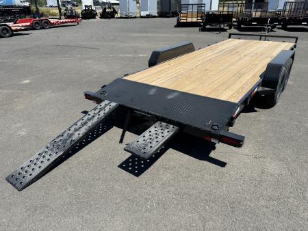 New 2026 Sure-Trac 7x20 Treated Wood Deck Beavertail Car Hauler 7K GVWR