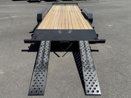 New 2026 Sure-Trac 7x20 Treated Wood Deck Beavertail Car Hauler 7K GVWR