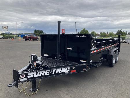 New 2026 Sure-Trac 7x16 Pro-series Telescopic Dump 17.6K GVWR