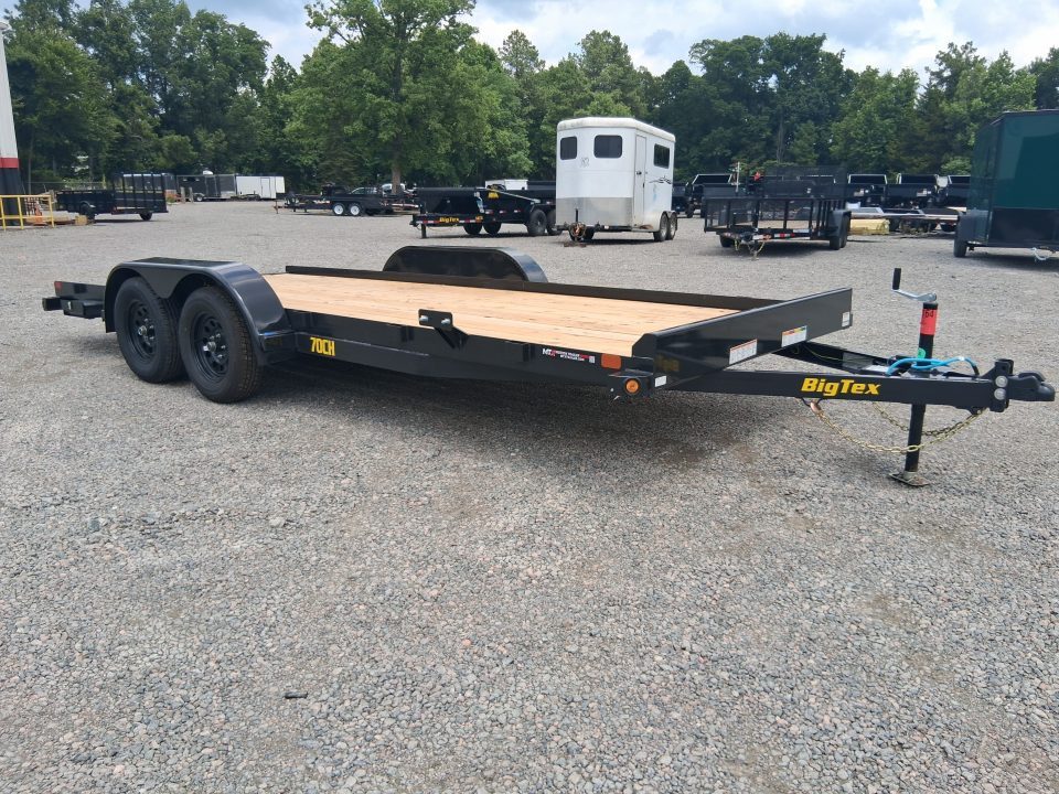 New 2026 Big Tex Trailers 18' 70CH 7K Car Trailer w/Slide in Ramps Car / Racing Trailer