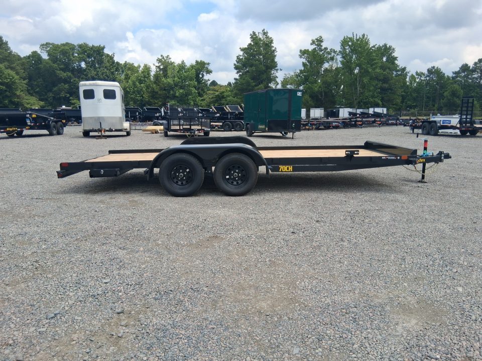 New 2026 Big Tex Trailers 18' 70CH 7K Car Trailer w/Slide in Ramps Car / Racing Trailer