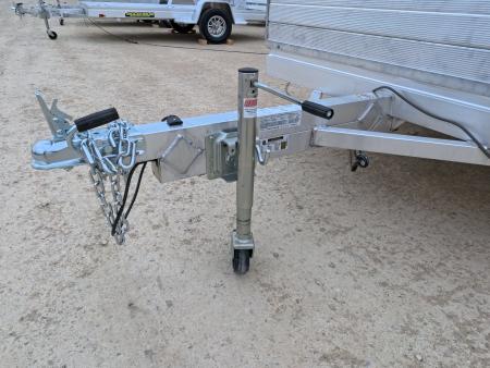 New 2027 Aluma 63 X 10 Heavy Single Axle Utility Trailer with Straight Tailgate , Solid Front and Sides
