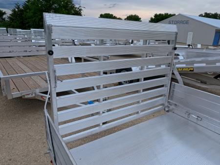 New 2027 Aluma 63 X 10 Heavy Single Axle Utility Trailer with Straight Tailgate , Solid Front and Sides