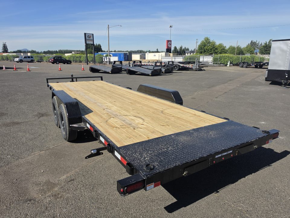 New 2026 Sure Trac 7x22 Flatbed Car Hauler 10K GVWR