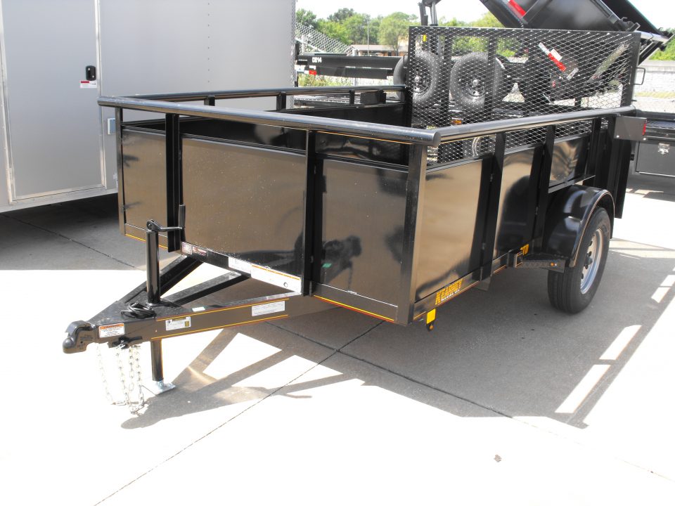 New Hi-Wall Utility 77 X 10 Ramp Solid Sides 2990 Axle