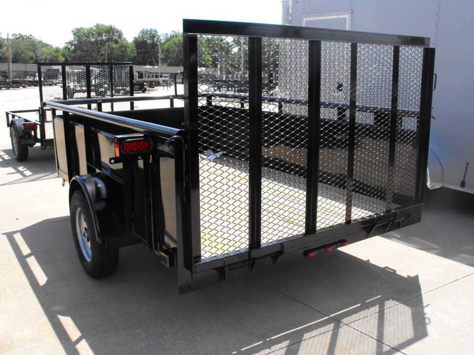 New Hi-Wall Utility 77 X 10 Ramp Solid Sides 2990 Axle
