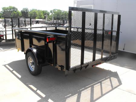 New Hi-Wall Utility 77 X 10 Ramp Solid Sides 2990 Axle