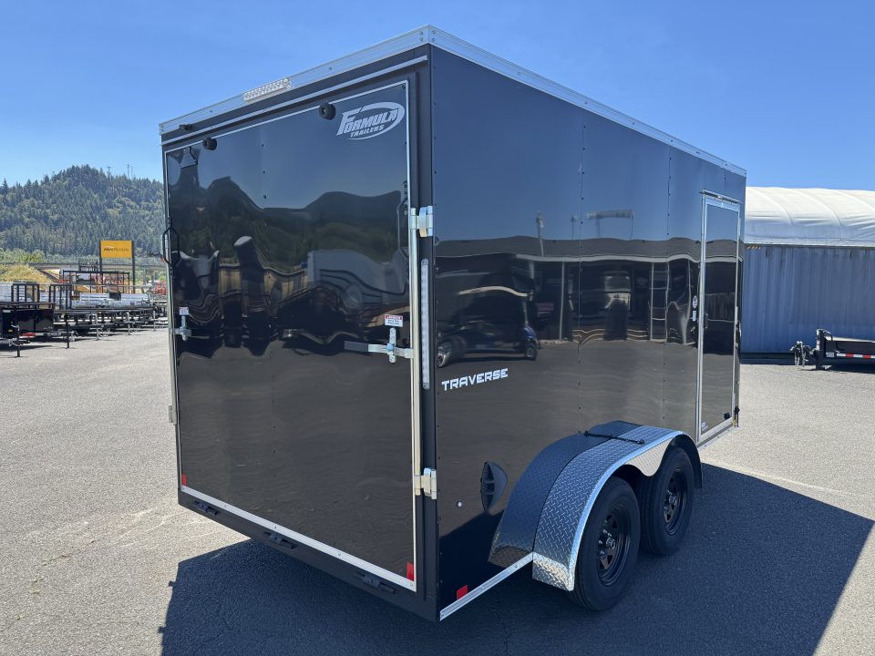 New 2026 Formula Traverse 7x14 Enclosed Trailer w/ D-Rings 7K GVWR