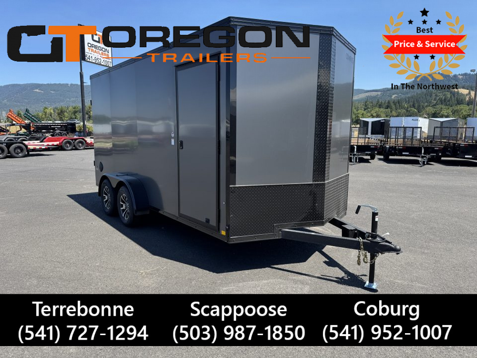 New 2026 Compass Indigo DLX 7x16 Enclosed Trailer w/ Upgrades 7K GVWR