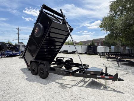 New 2026 Covered Wagon 6x12 Dump, 4' Sides, 6K Axles, Spare