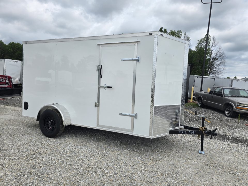 New 2026 Maximum Cargo Trailers 6X12 SA, 6'6" interior height, 3.5k axle, .080 polycore, with barn doors Cargo / Enclosed Trailer