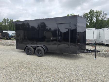 New 2026 Mammoth 7x16 TA Cargo / Enclosed Trailer, 7' interior height , 3.5k axles, .080 polycore exterior with rear spoiler Cargo / Enclosed Trailer