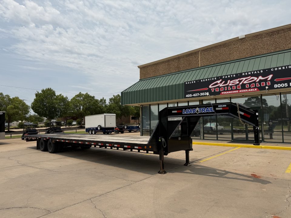 Used USED 2024 LOAD TRAIL GL 40 X 102 DUAL TANDEM AXLE LOW-PRO 25K GOOSENECK W/ HYDRAULIC DOVETAIL & JACKS