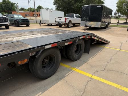 Used USED 2024 LOAD TRAIL GL 40 X 102 DUAL TANDEM AXLE LOW-PRO 25K GOOSENECK W/ HYDRAULIC DOVETAIL & JACKS
