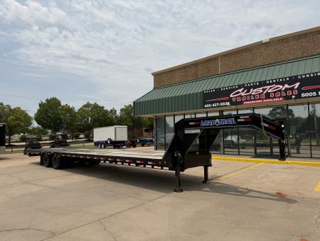 Used USED 2024 LOAD TRAIL GL 40 X 102 DUAL TANDEM AXLE LOW-PRO 25K GOOSENECK W/ HYDRAULIC DOVETAIL & JACKS