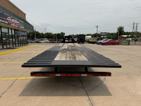 Used USED 2024 LOAD TRAIL GL 40 X 102 DUAL TANDEM AXLE LOW-PRO 25K GOOSENECK W/ HYDRAULIC DOVETAIL & JACKS