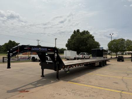 Used USED 2024 LOAD TRAIL GL 40 X 102 DUAL TANDEM AXLE LOW-PRO 25K GOOSENECK W/ HYDRAULIC DOVETAIL & JACKS