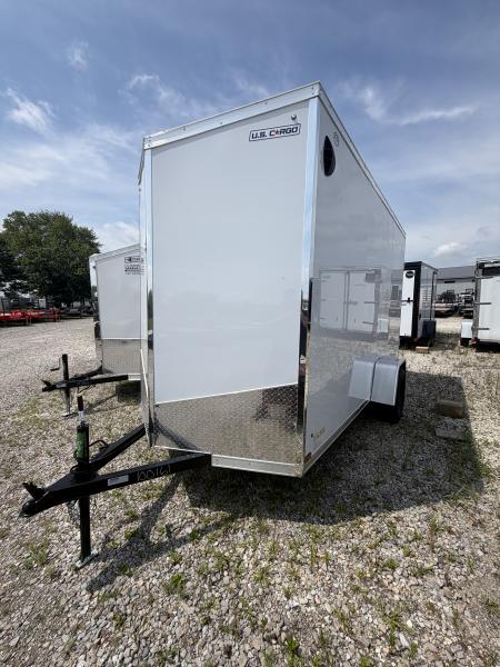 New 2027 US CARGO ENCLOSED ULAFT612SA 6X12 SA RAMP DOOR (GVW:2990) WHITE