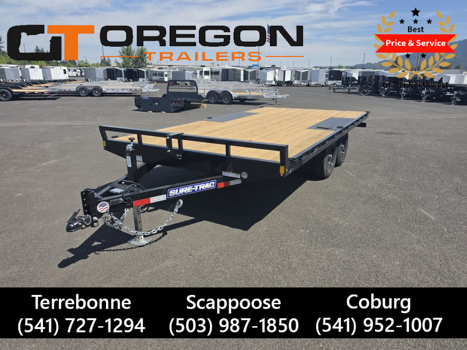 New 2026 Sure-Trac 8.5x16 10k Deckover Flatbed