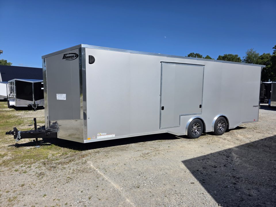 New 2026 Formula Trailers 8.5x24 CAR HAULER WITH ESCAPE DOOR 10K TORSION AXLE 7' INSIDE SXS UTV GOLF CART Cargo / Enclosed Trailer