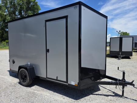 New 2027 US Cargo 6.5X12 080 SCREWLESS BLACKOUT 7' INSIDE DRINGS SXS UTV GOLFCART MOWER Cargo / Enclosed Trailer