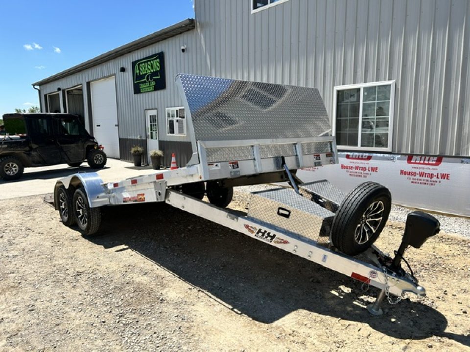 Used 2026 H&H Trailers 82"X20' 7K GVWR ALUMINUM SPEEDLOADER EX POWER TILT-LOADED LIKE NEW Car / Racing Trailer