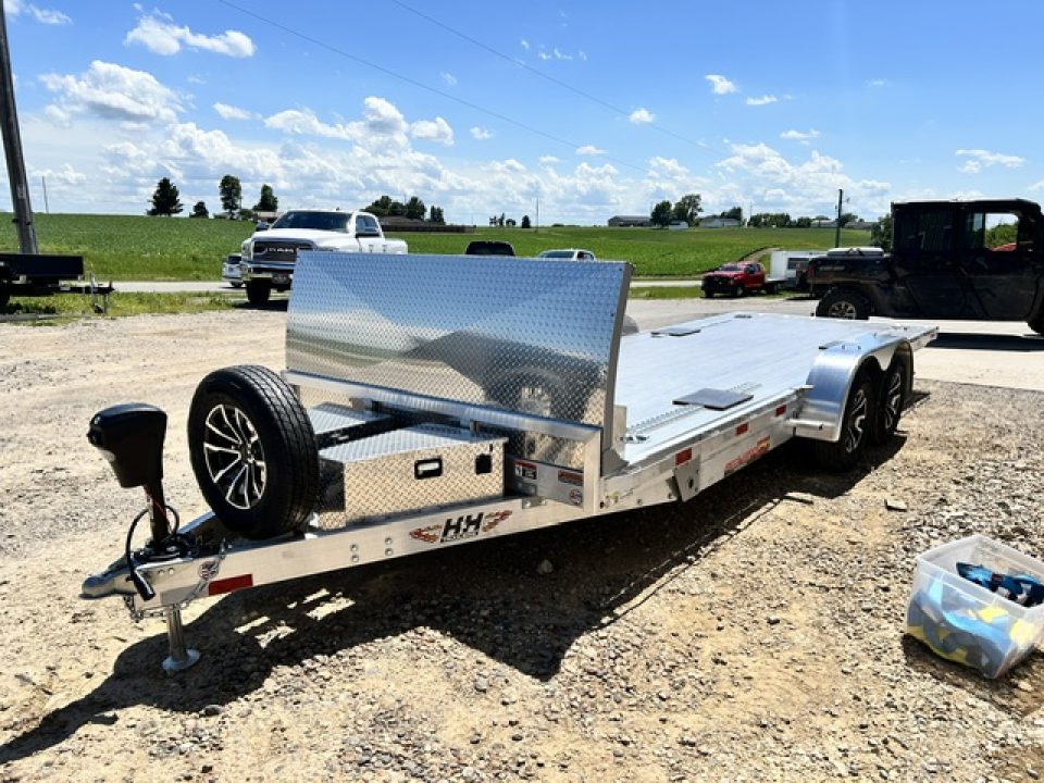 Used 2026 H&H Trailers 82"X20' 7K GVWR ALUMINUM SPEEDLOADER EX POWER TILT-LOADED LIKE NEW Car / Racing Trailer