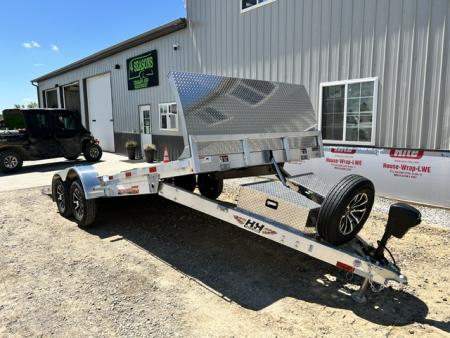 Used 2026 H&H Trailers 82 X20' 7K GVWR ALUMINUM SPEEDLOADER EX POWER TILT-LOADED LIKE NEW Car Hauler