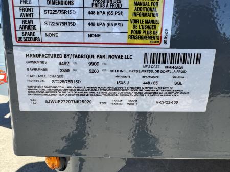 New 2026 H&H Trailers CH22-100 Equipment Trailer