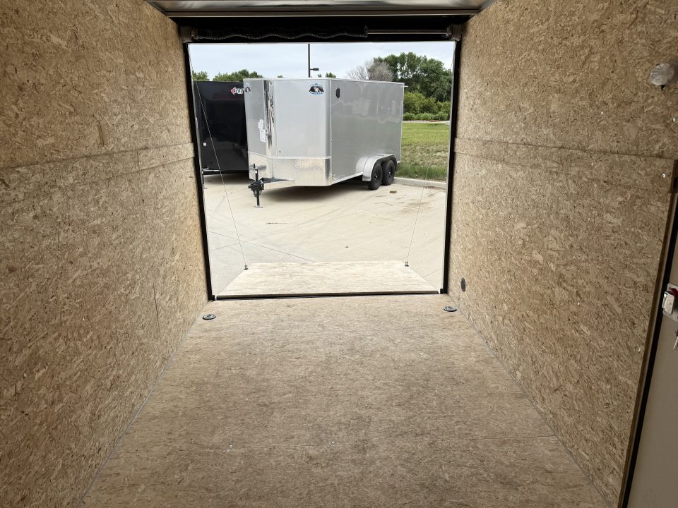 New 2027 Bighorn R&M 7x12 + 2’V TALL SUPERIOR QUALITY Rear Ramp Enclosed Cargo Trailer