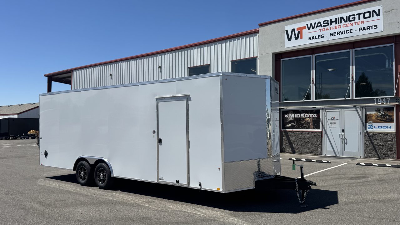 New 2026 Look Trailers 8.5 x 24 ST DLX Flat Top V-Nose Car Hauler 10K Car Hauler Trailer