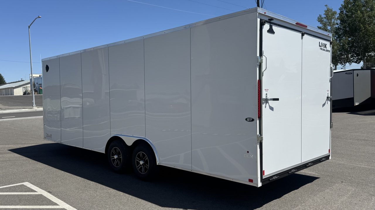 New 2026 Look Trailers 8.5 x 24 ST DLX Flat Top V-Nose Car Hauler 10K Car Hauler Trailer