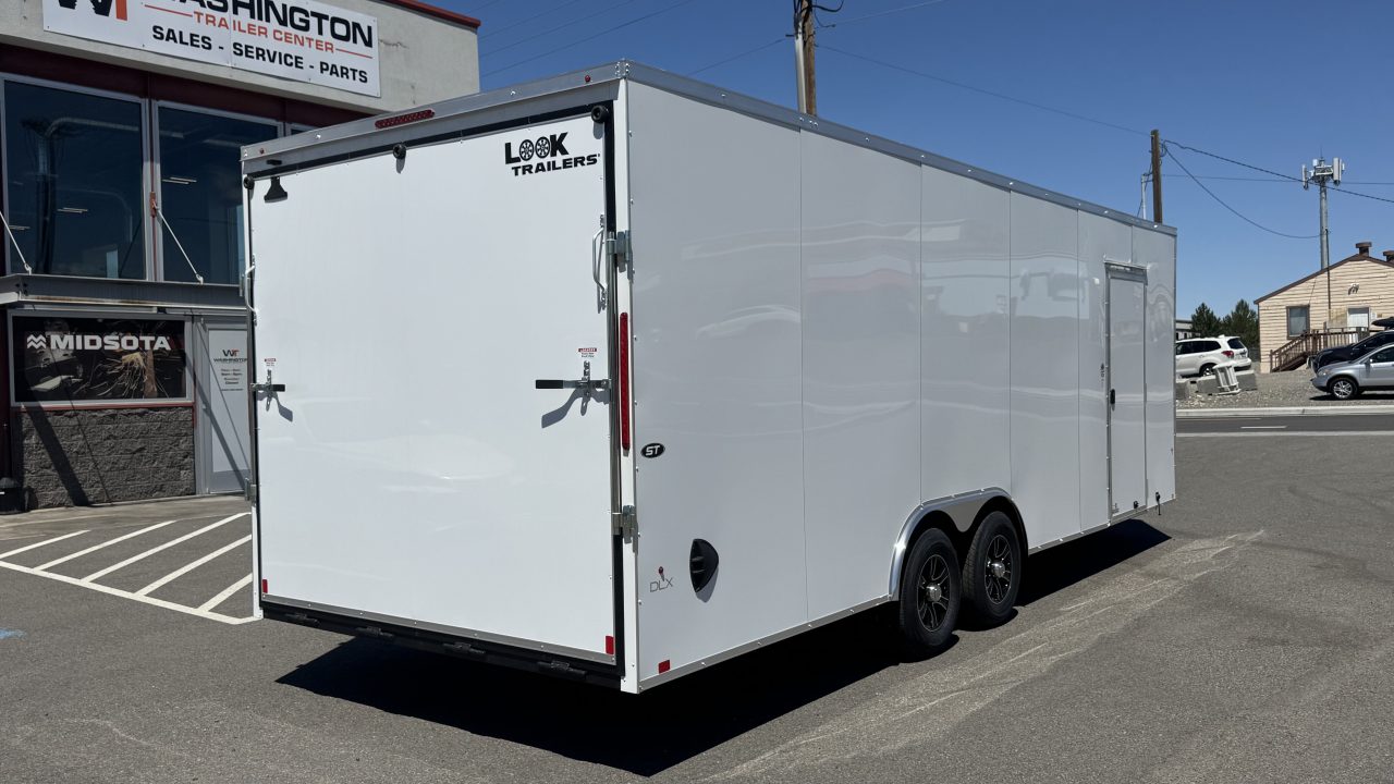 New 2026 Look Trailers 8.5 x 24 ST DLX Flat Top V-Nose Car Hauler 10K Car Hauler Trailer