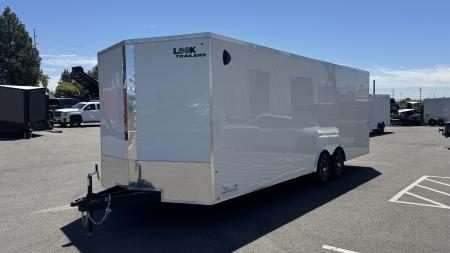 New 2026 Look Trailers 8.5 x 24 ST DLX Flat Top V-Nose Car Hauler 10K Car Hauler Trailer