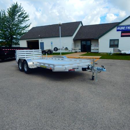 New 2027 Aluma 7816 TANDEM AXLE ELECTRIC BRAKES BI-FOLD TAILGATE SLOTTED RAIL 2K RTD Utility Trailer