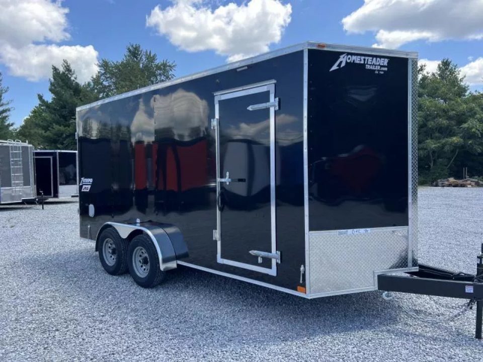 New 2027 Homesteader Trailer 7x16 IH (7FT HT) (BARN DOORS) 10K GVWR .80 POLYCORE Cargo / Enclosed Trailer