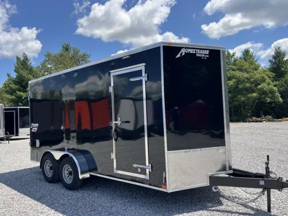 New 2027 Homesteader Trailer 7x16 IH (7FT HT) (BARN DOORS) 10K GVWR .80 POLYCORE Cargo / Enclosed Trailer