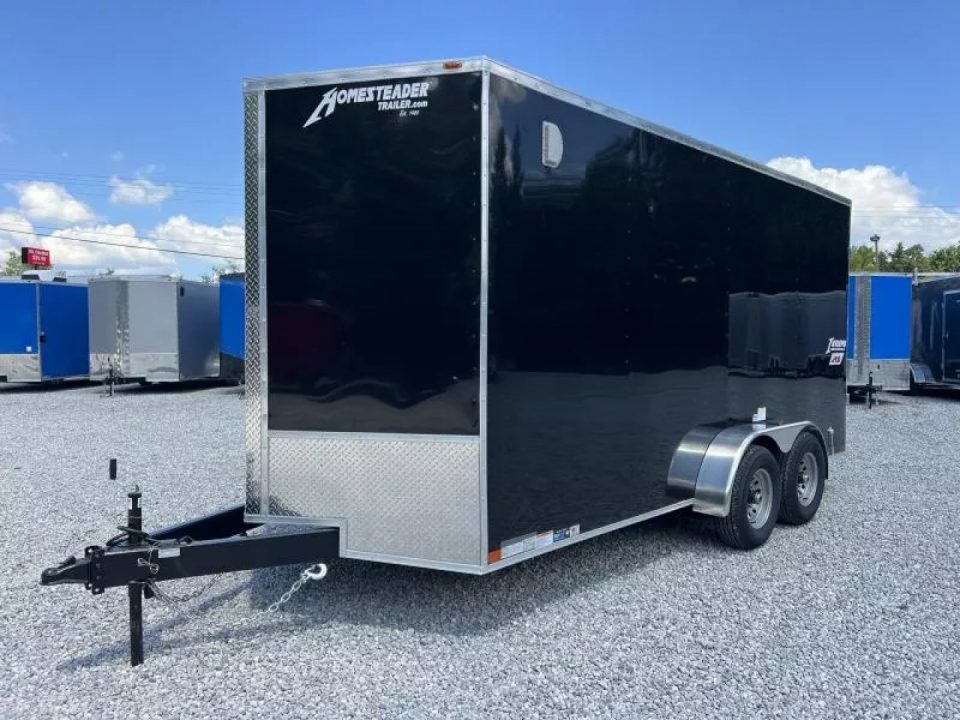 New 2027 Homesteader Trailer 7x16 IH (7FT HT) (BARN DOORS) 10K GVWR .80 POLYCORE Cargo / Enclosed Trailer