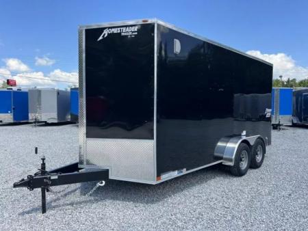 New 2027 Homesteader Trailer 7x16 IH (7FT HT) (BARN DOORS) 10K GVWR .80 POLYCORE Cargo / Enclosed Trailer