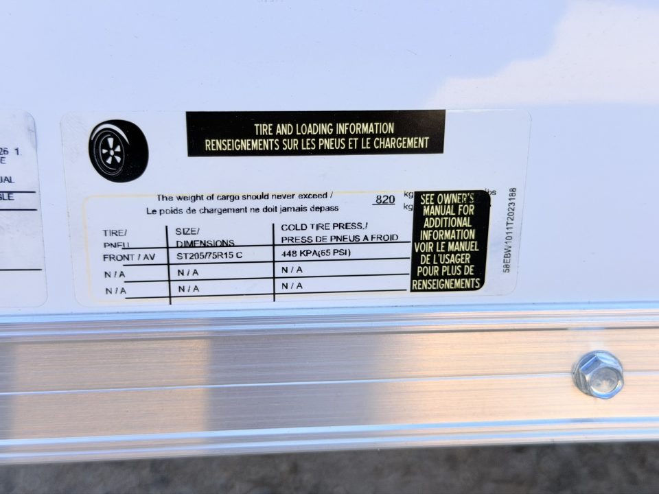 New 2026 Cross Trailers 4.5-10-1.5V Enclosed 3K GVWR